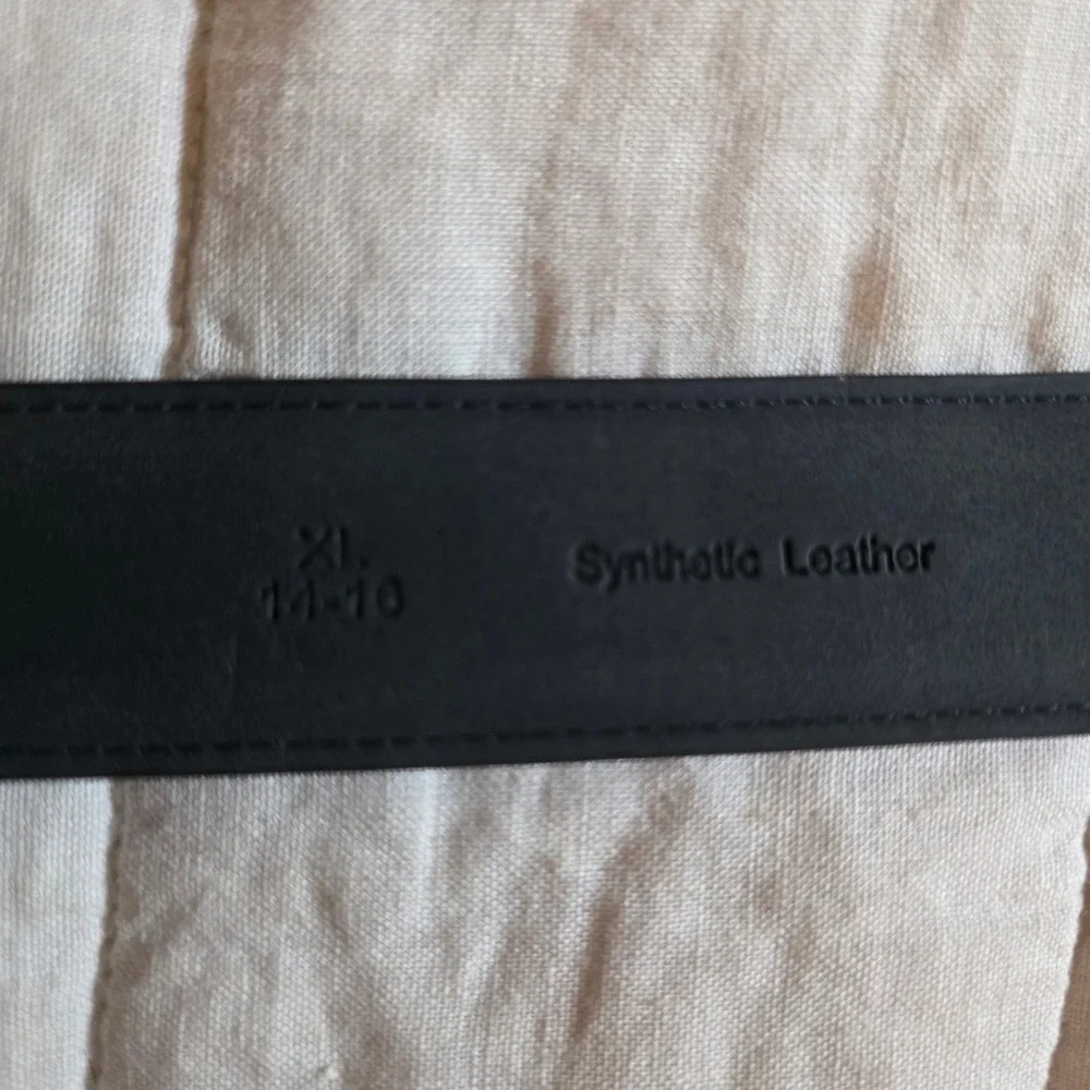 Exact Fit Stretch Belt Womens XL Black New Synthetic Leather 13EF180004 Comfort